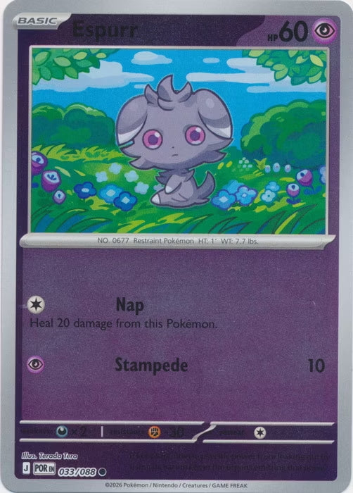 Perfect Order Espurr #033 reverse holo